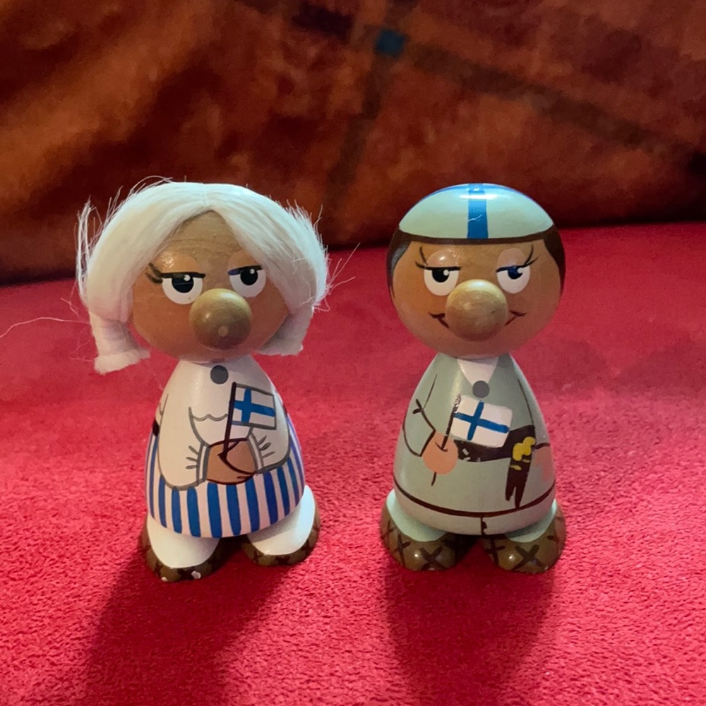 Vintage Swedish Handmade Dolls Set!